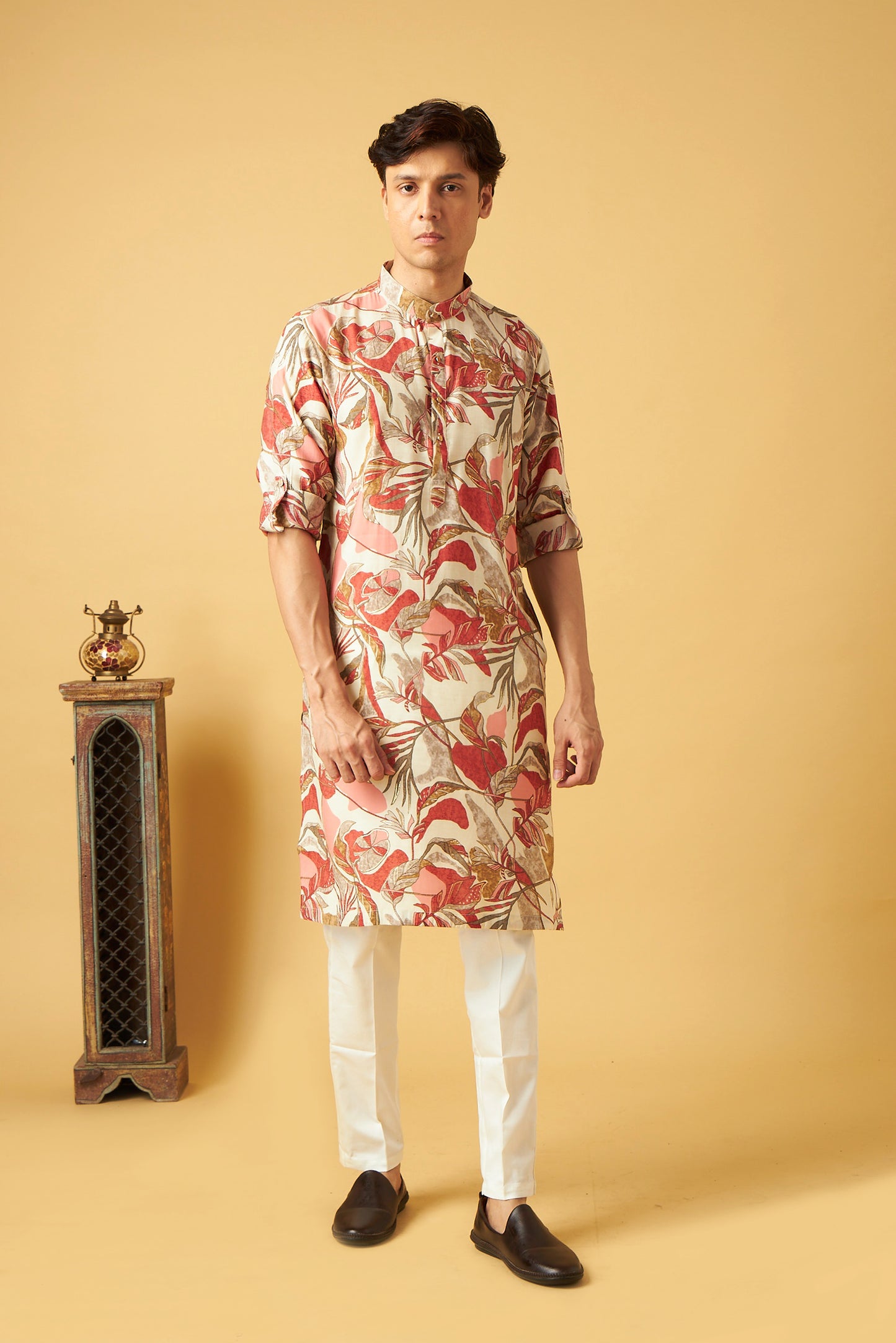 Floral Print Kurta for men