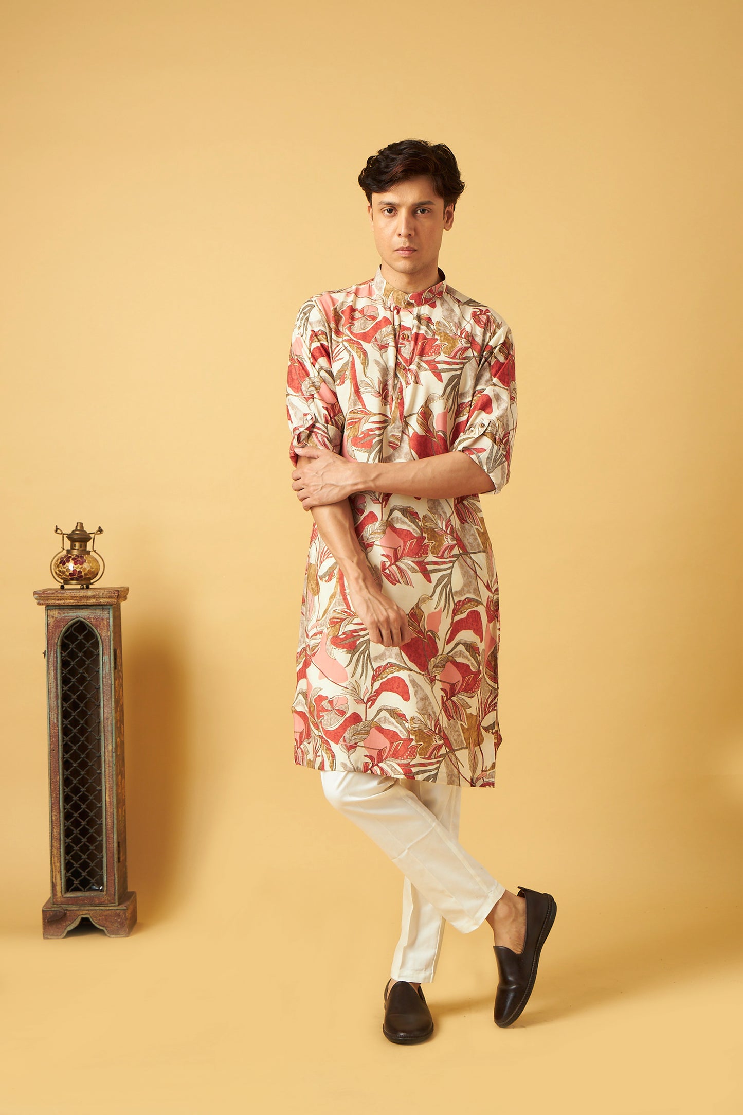 Floral Print Kurta for men