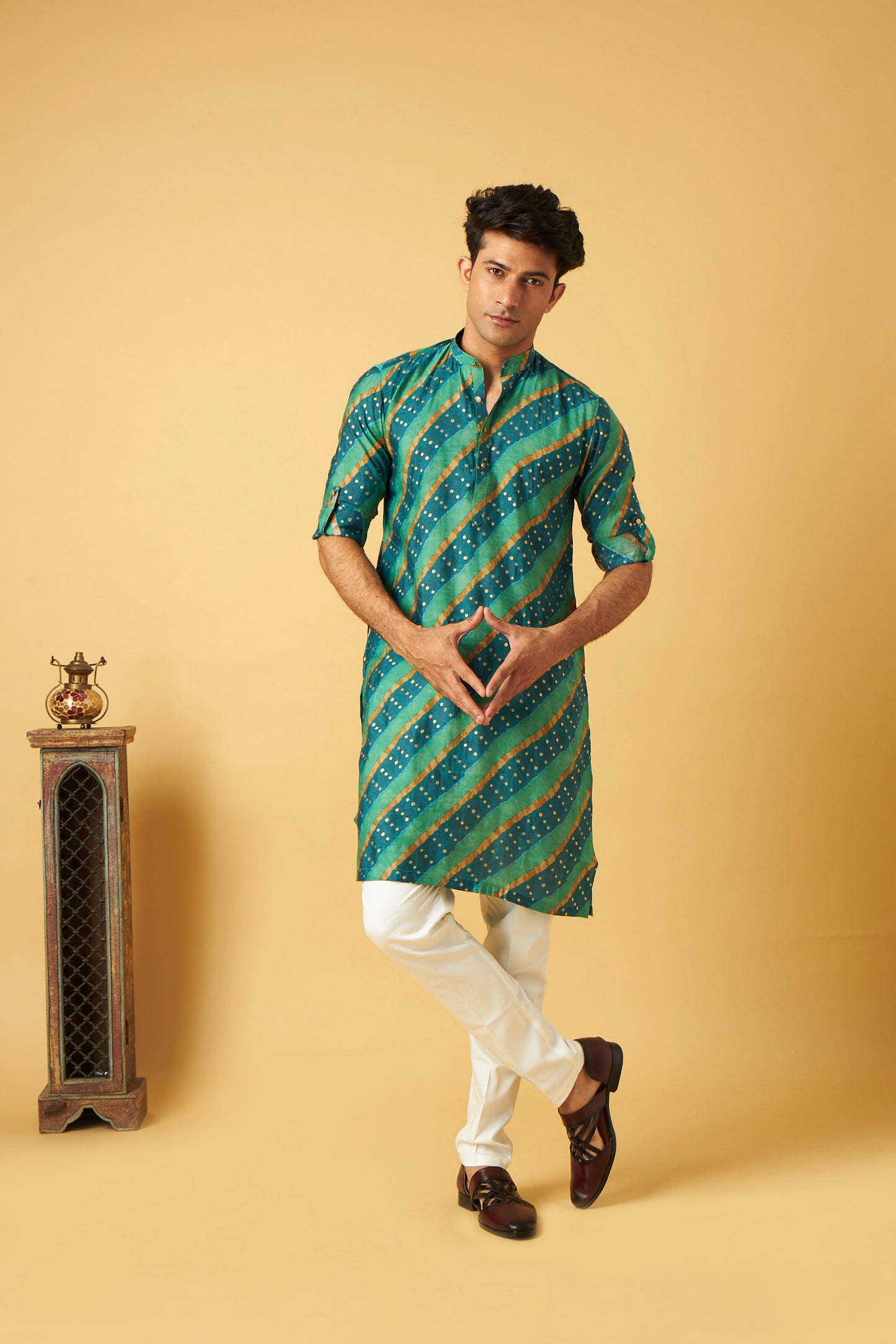 Green strap Kurta