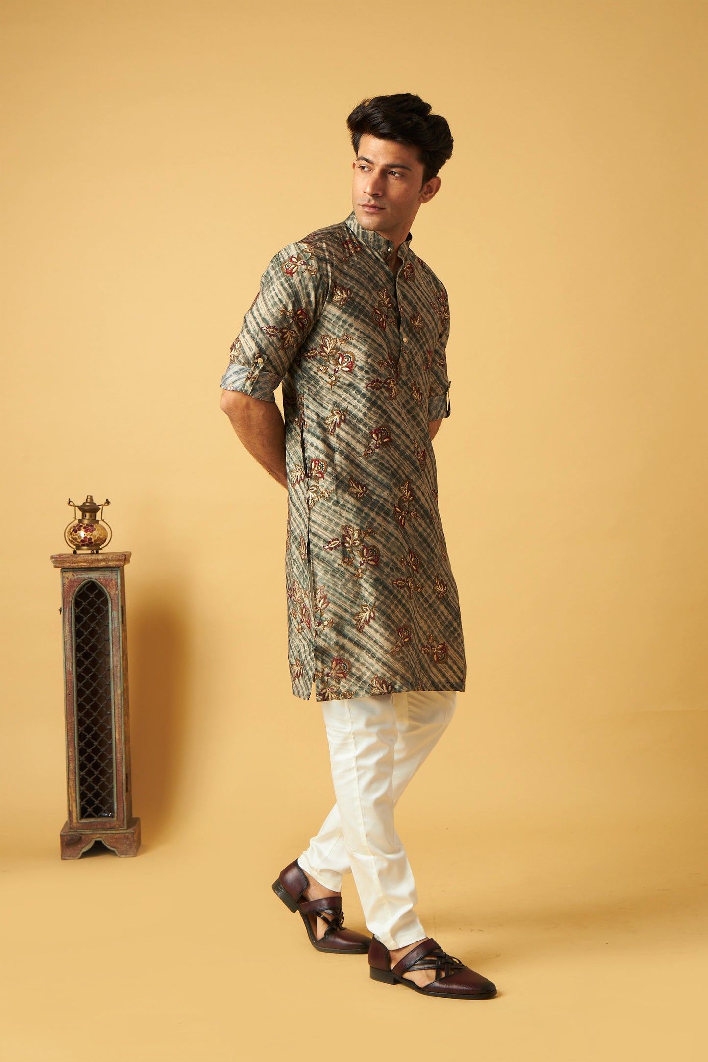 Classic Floral Print Kurta