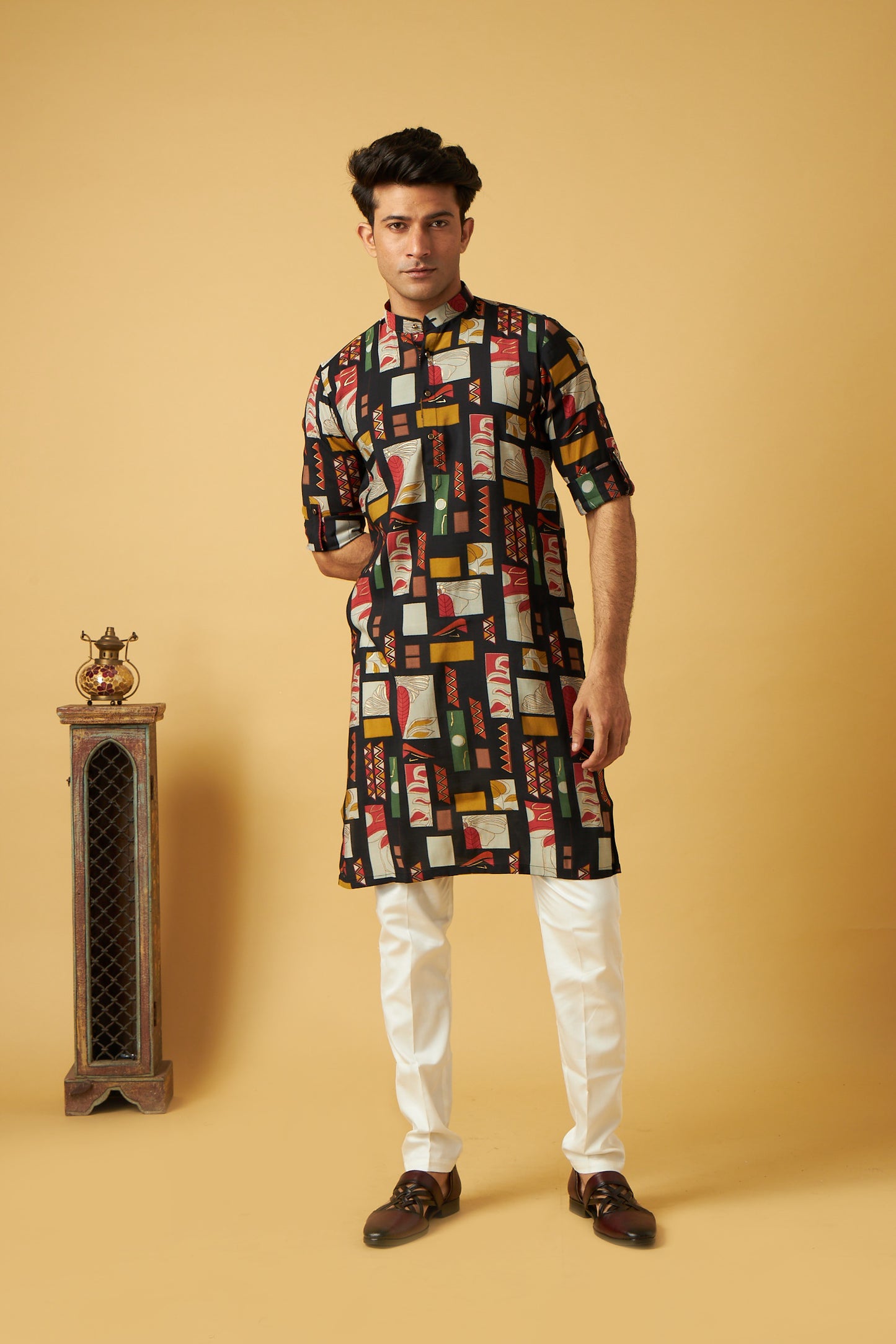 Black Designer Kurta For Men
