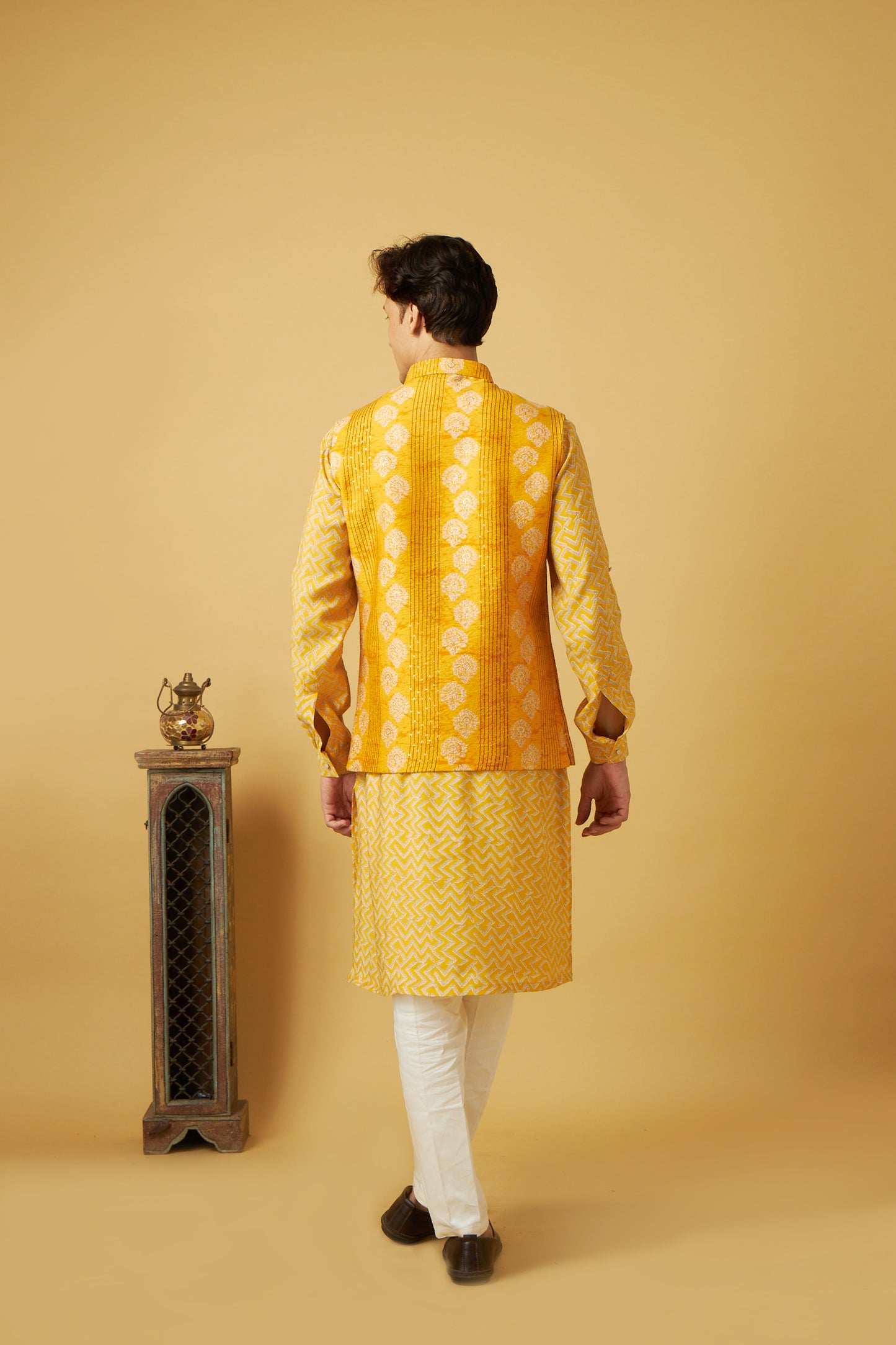 Classic Yellow Jacket Kurta