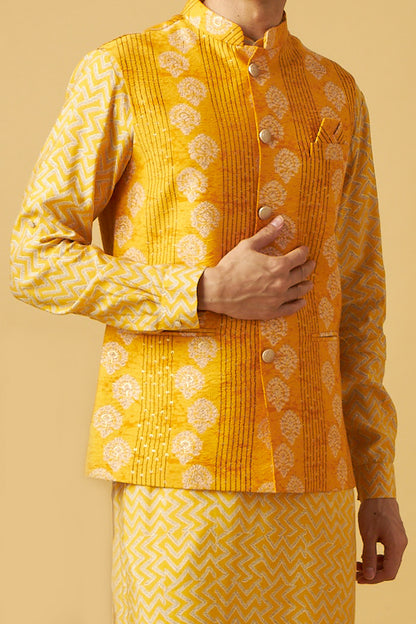 Classic Yellow Jacket Kurta
